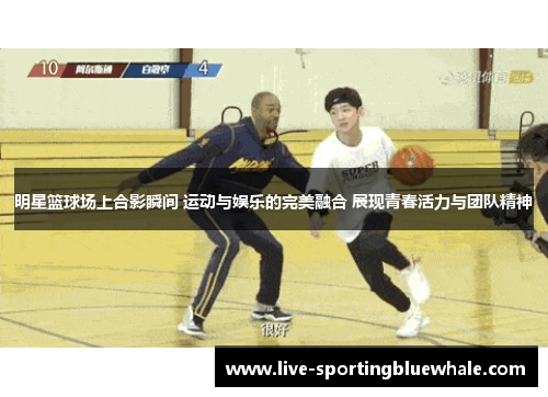 明星篮球场上合影瞬间 运动与娱乐的完美融合 展现青春活力与团队精神